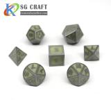 Metal Glow Dice Set