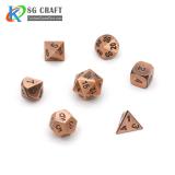 Copper Metal Dice Set