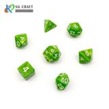 Green Acrylic Dice