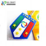 Italy PVC Team Crest Keychain