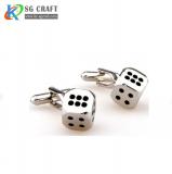 Funny Black Crystal Dice Cufflinks