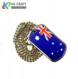 Flag dog tag