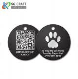 Aluminum QR CODE Pet  Tag