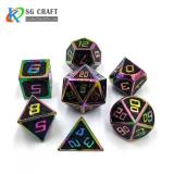 rainbow Metal Dice Set