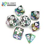 IRON MAN  RAINBOW METAL DICE SET