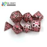 IRON MAN  HOLLOWED-OUT METAL DICE SET