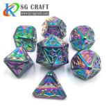 Rainbow Spider Metal Dice