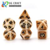 Gold Antique/Ancient Resin DICE