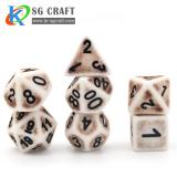 Silver Antique/Ancient Resin Dice