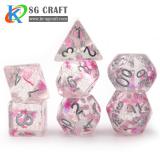 Sakura Paillette With White Glitter Paillette Resin Dice