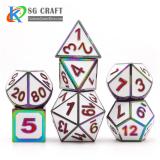 3D number Style Metal Dice