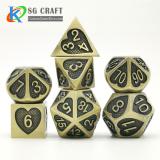 Heart Metal Dice-Antique