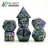 Hollow out Skull Style Metal Dice