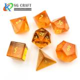 Orange Glass Dice