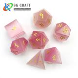 Light Pink Glass Dice