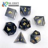 Lucent Gray Glass Dice