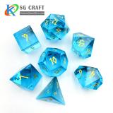 Sea Blue Glass Dice