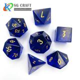 Sapphire Blue Glass Dice