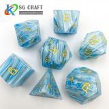 Sky Blue Stone Dice