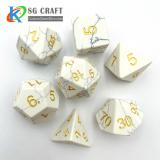 White Turquoise Stone Dice