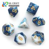 2 Colors Swirl Dice Set