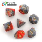 Colors Mixed Swirl Dice Set