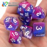 2 Colors Mixed Transparent Dice Set